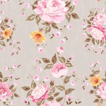 Floral seamless pattern. Illustrazione stock