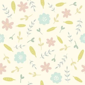 Floral seamless pattern Stock Illustration