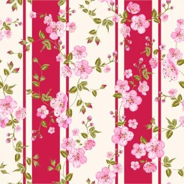 Floral seamless pattern Stock Illustration