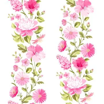 Floral seamless pattern Stock Illustration