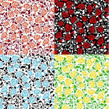 Floral seamless pattern. Stock Illustration