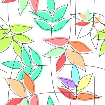 Floral seamless pattern Stock Illustration