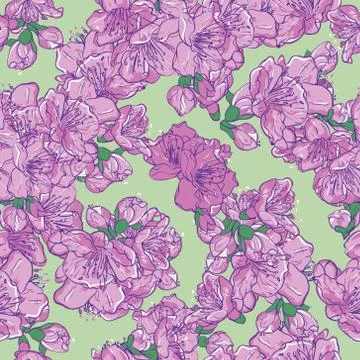 Floral seamless pattern Stock Illustration