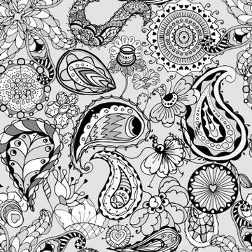 Floral seamless pattern イラスト素材