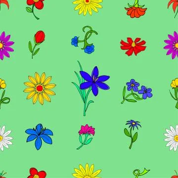 Floral seamless pattern Stock Illustration