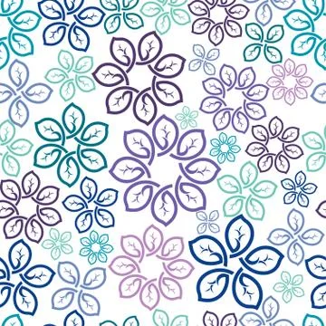 Floral seamless pattern Stock Illustration