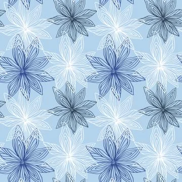 Floral Seamless Pattern Stock Illustration