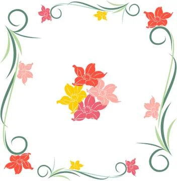 Floral seamless pattern Stock Illustration