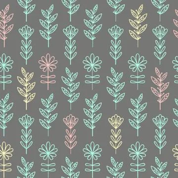 Floral seamless pattern Stock Illustration