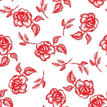 Floral Seamless pattern. Stock Illustration