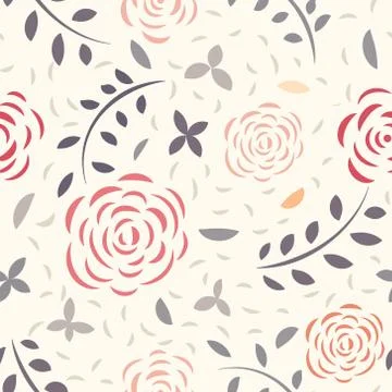Floral seamless pattern Illustrazione stock