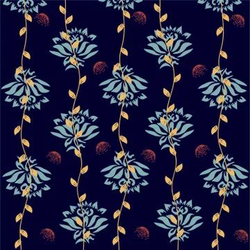 Floral seamless pattern Stock Illustration