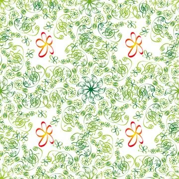 Floral seamless pattern. Stock Illustration