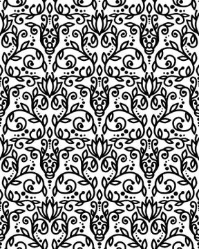 Floral seamless pattern Stock Illustration