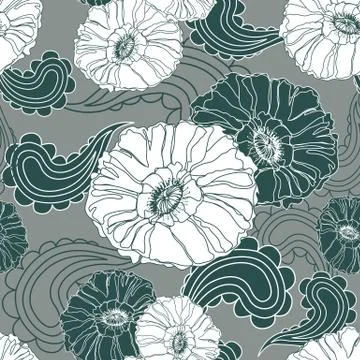 Floral seamless pattern Stock Illustration