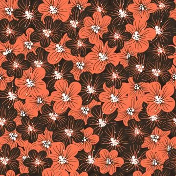 Floral seamless pattern Stock Illustration