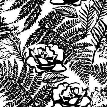 Floral seamless pattern Stock Illustration
