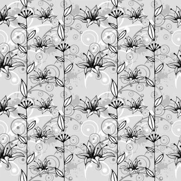 Floral seamless pattern Stock Illustration