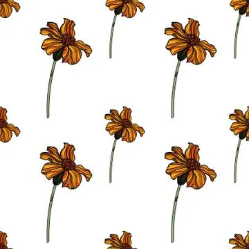 Floral seamless pattern. Stock Illustration