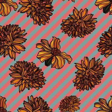 Floral seamless pattern. Stock Illustration