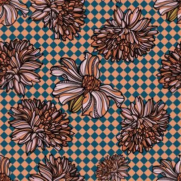 Floral seamless pattern. Stock Illustration