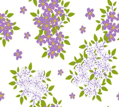 Floral seamless pattern Illustrazione stock