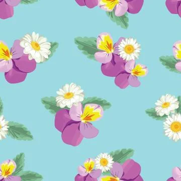 Floral seamless pattern Stock Illustration