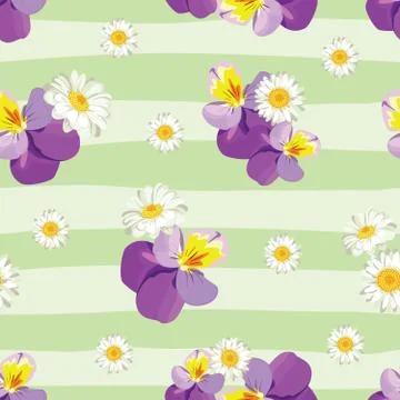 Floral seamless pattern Stock Illustration