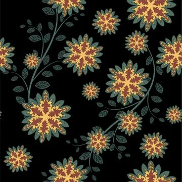 Floral seamless pattern Stock Illustration