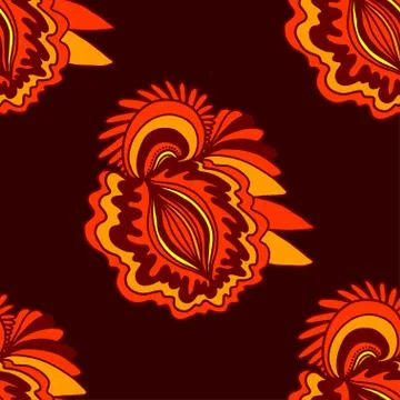 Floral seamless pattern. Illustrazione stock