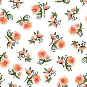 Floral seamless pattern Stock Illustration
