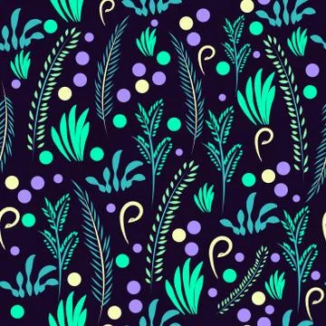 Floral seamless pattern Stock Illustration
