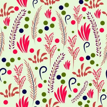 Floral seamless pattern Stock Illustration