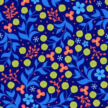 Floral seamless pattern Stock Illustration