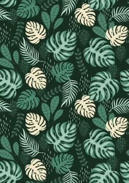 Floral seamless pattern Illustrazione stock