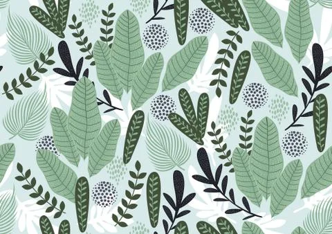 Floral seamless pattern Stock Illustration
