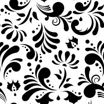 Floral seamless pattern Stock Illustration