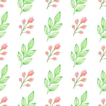 Floral seamless pattern Stock Illustration