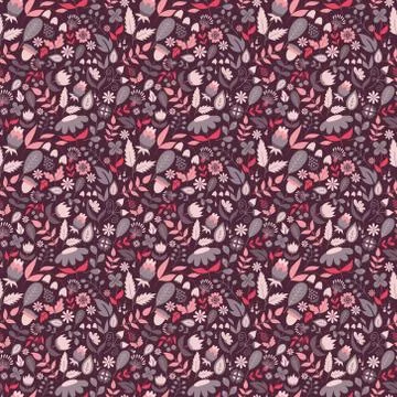 Floral seamless pattern Stock Illustration
