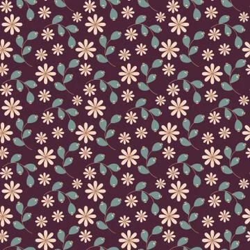 Floral seamless pattern Stock Illustration