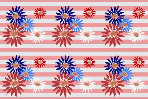 Floral seamless pattern Stock Illustration