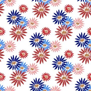 Floral seamless pattern Stock Illustration