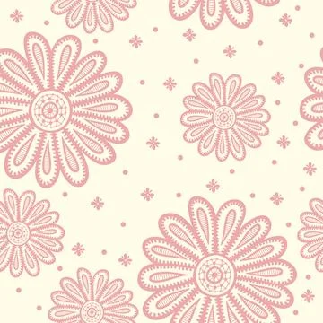 Floral Seamless Pattern. Illustrazione stock