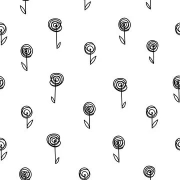 Floral seamless pattern Stock Illustration
