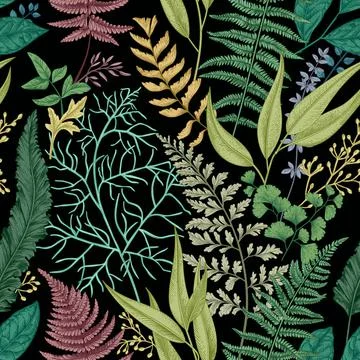 Floral seamless pattern. Illustrazione stock