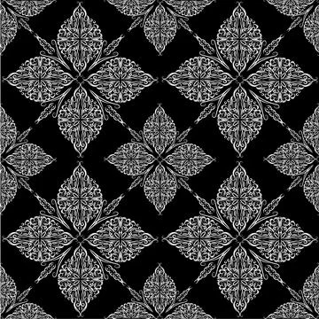 Floral seamless pattern 库存插图