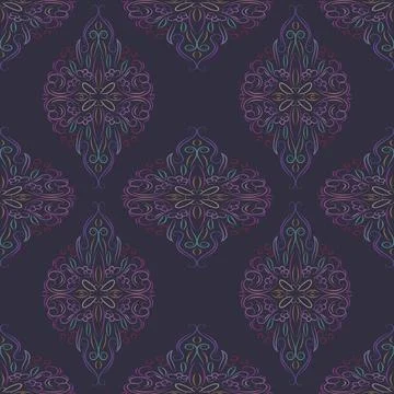 Floral seamless pattern 库存插图