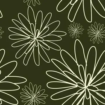 Floral Seamless Pattern Stock Illustration