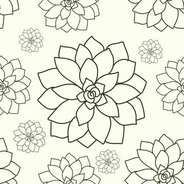 Floral Seamless Pattern Stock Illustration