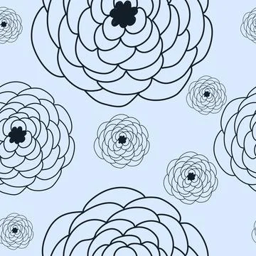 Floral Seamless Pattern Stock Illustration